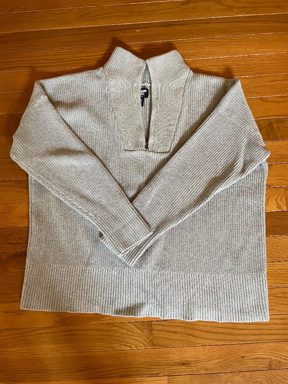 100% Cotton Lands’ End Drifter Quarter Zip Sweater